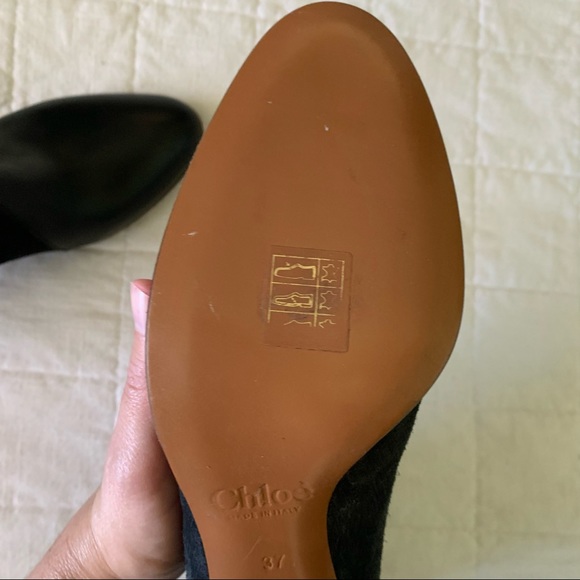 CHLOÉ Fold-Over Bicolor Ankle Boot NWOT - Picture 13 of 15